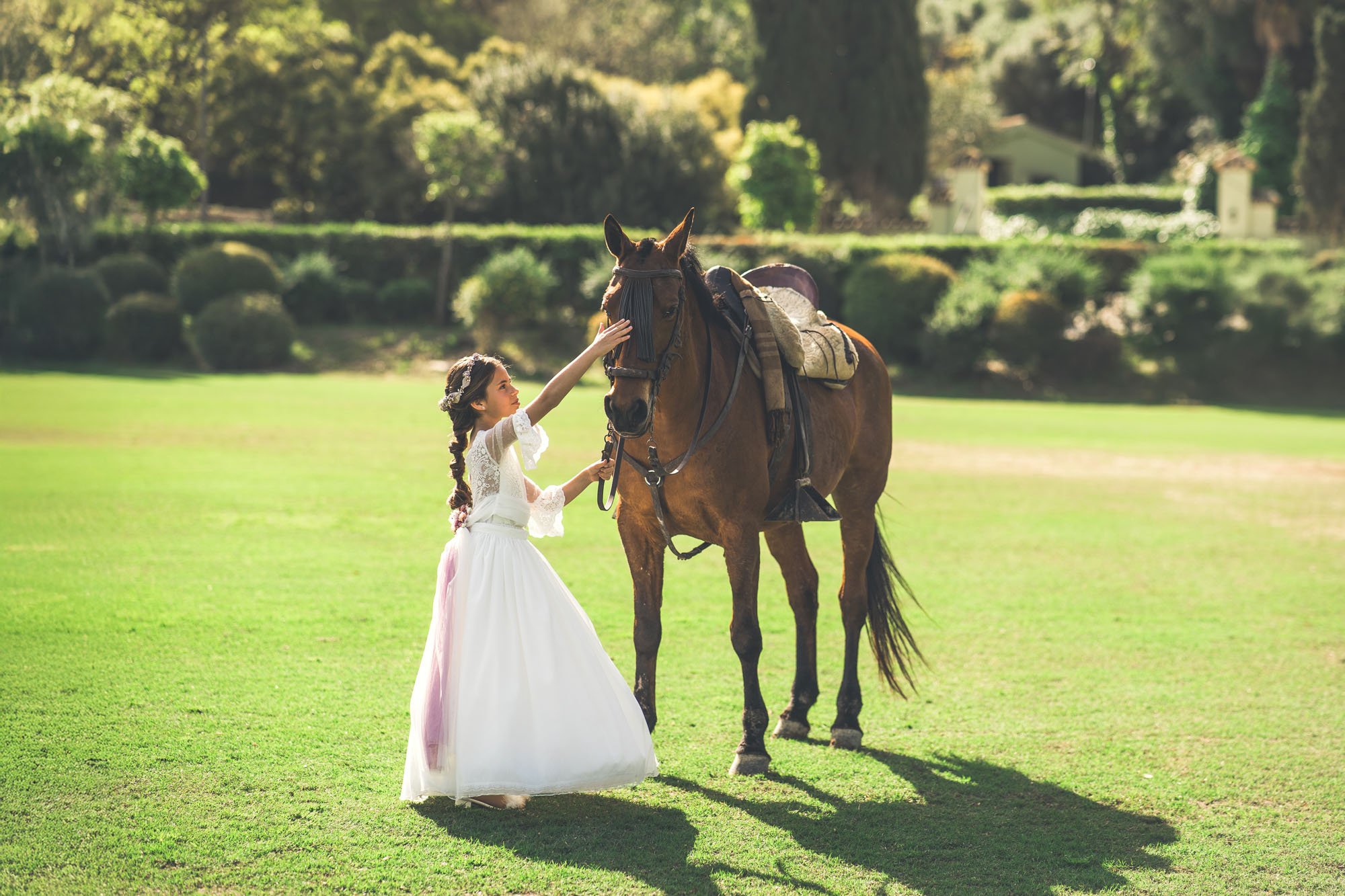 Comunion con caballo en Polo Ayala San Roque, Sotogrande