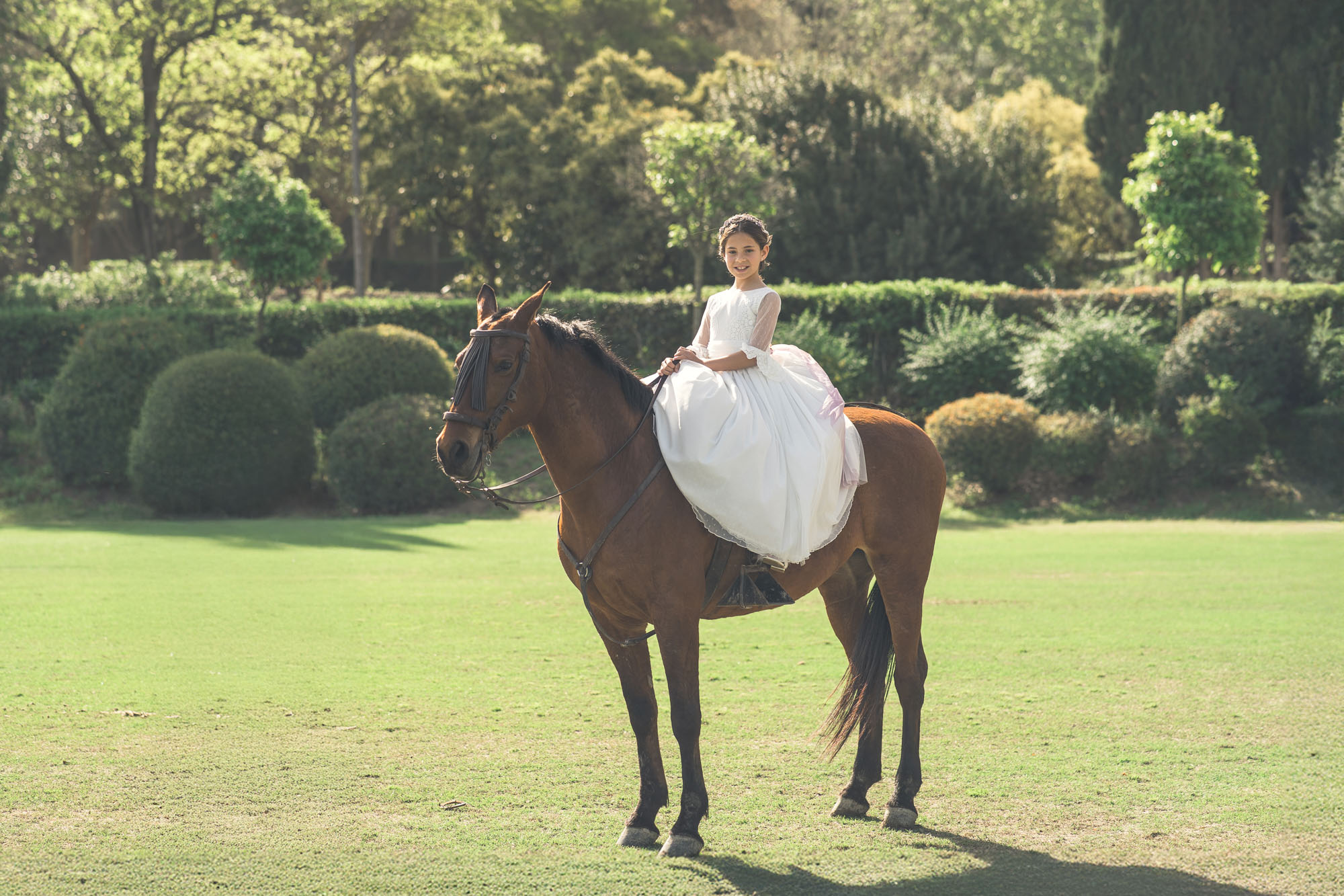 Comunion con caballo en Polo Ayala San Roque, Sotogrande