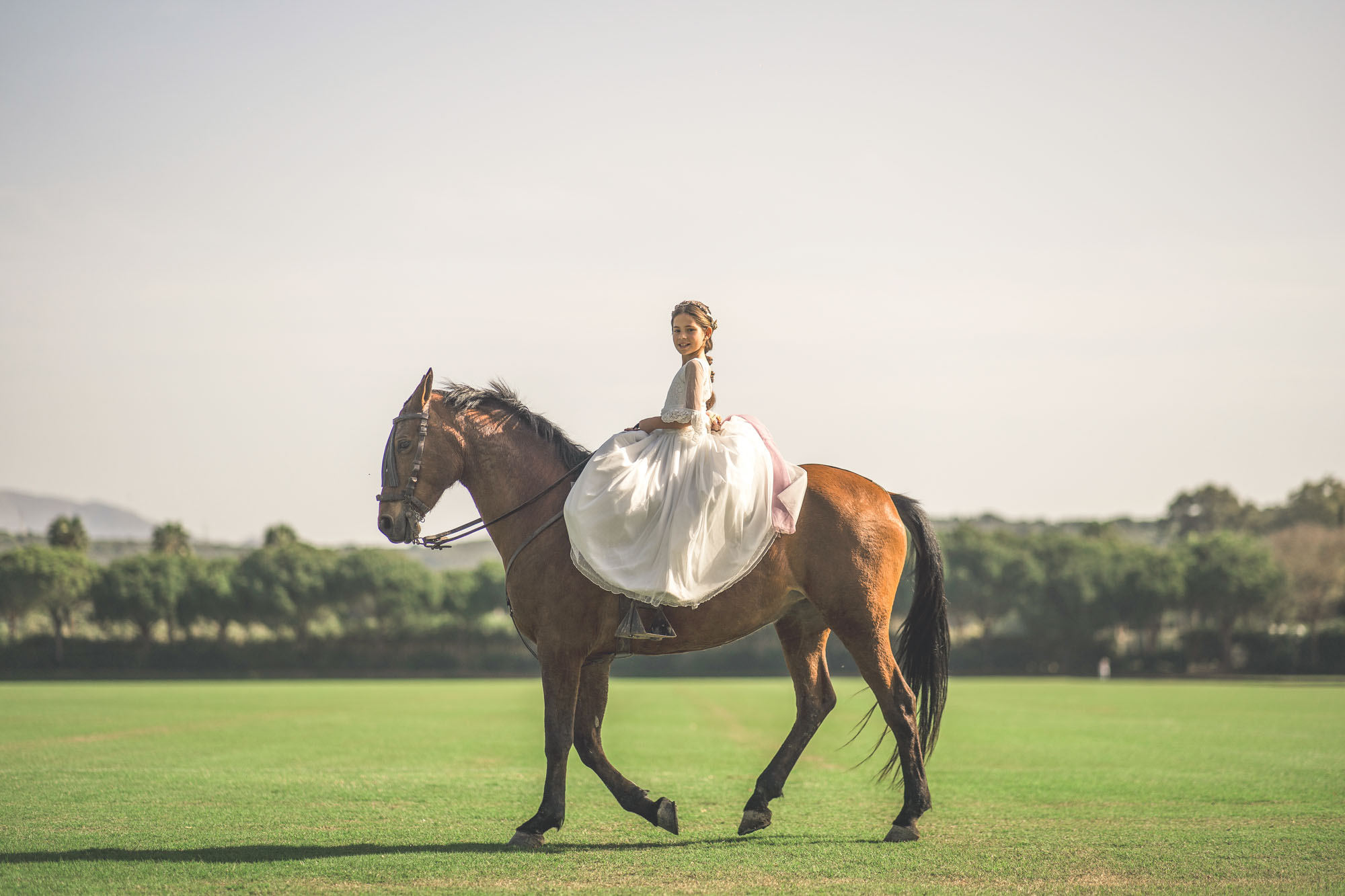 Comunion con caballo en Polo Ayala San Roque, Sotogrande